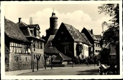 Ak Büdingen in Hessen, Blick zum Schloss