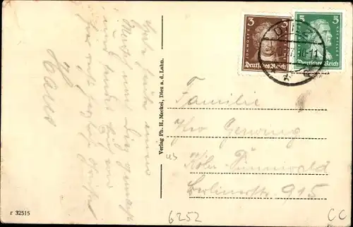 Ak Diez an der Lahn, Gesamtansicht