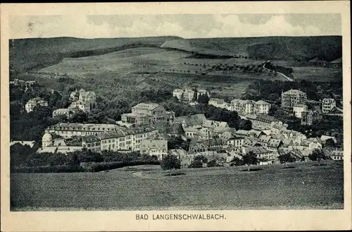 Ak Langenschwalbach Bad Schwalbach im Taunus, Gesamtansicht