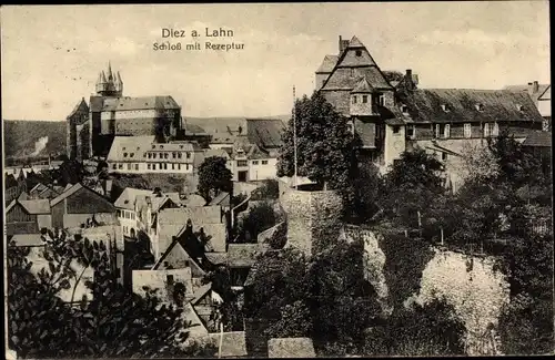 Ak Diez an der Lahn, Schloss mit Rezeptur