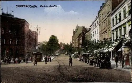 Ak Saarbrücken im Saarland, Reichsstraße