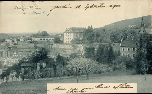 Ak Baden Baden am Schwarzwald, Blick vom Annaberg