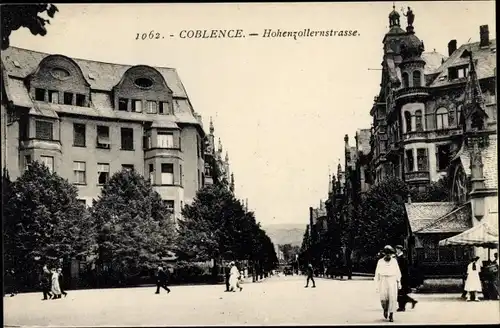 Ak Koblenz am Rhein, Hohenzollernstraße