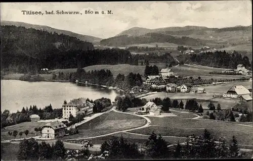 Ak Titisee Neustadt im Breisgau Hochschwarzwald, Ort mit Umgebung