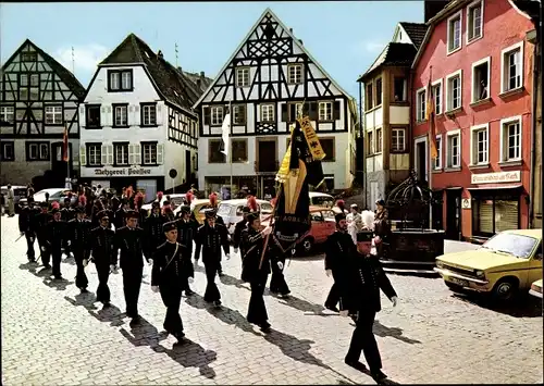 Ak Ottweiler im Saarland, Bergleute musizieren in Ottweiler