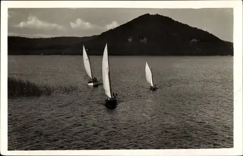 Ak Staré Splavy Thammühl Doksy Hirschberg am See Region Reichenberg, Segelpartie