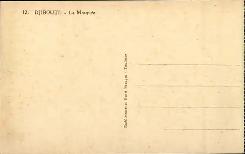 Ak Djibouti Dschibuti, La Mosquee