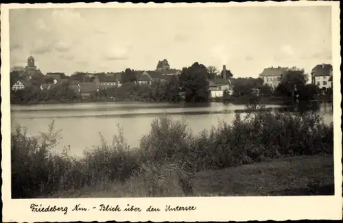 Ak Strzelce Krajenskie Friedeberg in der Neumark Ostbrandenburg, Blick über den Untersee