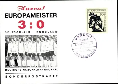 Ak Deutsche Fußball Nationalmannschaft, Europameister 1972, 3:0 gegen Russland