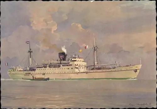 Künstler Ak Paquebot Azrou, Compagnie de Navigation Paquet