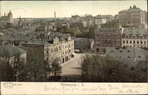 Ak Mittweida in Sachsen, Stadtbild