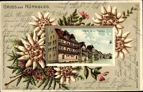 Litho Nürnberg in Mittelfranken, Pegnitzpartie