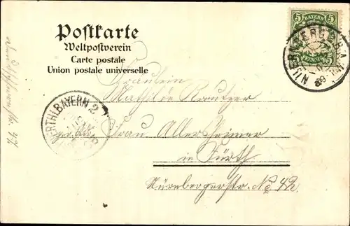 Litho Nürnberg in Mittelfranken, Pegnitzpartie