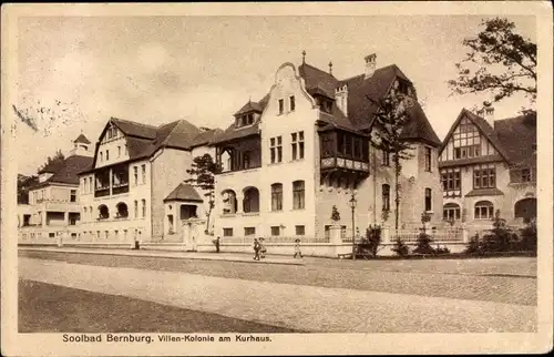 Ak Bernburg an der Saale, Villenkolonie am Kurhaus