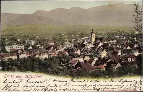 Ak Altstätten Kanton St. Gallen, Gesamtansicht