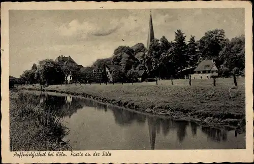 Ak Hoffnungsthal Rösrath im Rheinisch Bergischen Kreis, Partie an der Sülz