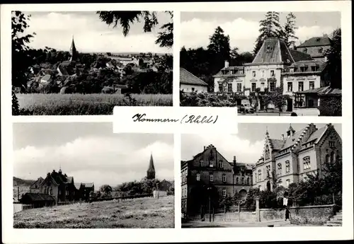 Ak Kommern Mechernich in der Eifel, Ortsansichten, Panorama vom Ort