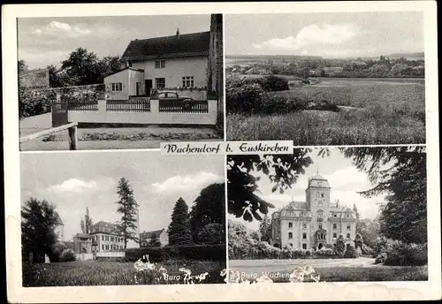 Ak Wachendorf Mechernich in der Eifel, Burg, Wohnhaus, Panorama