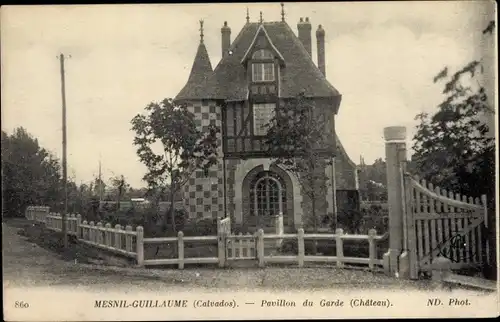 Ak Le Mesnil Guillaume Calvados, Pavillon du Garde