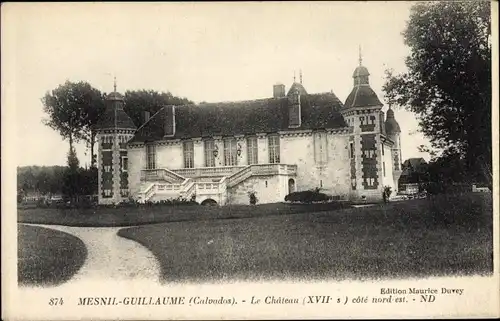 Ak Le Mesnil Guillaume Calvados, le Château côté nord est