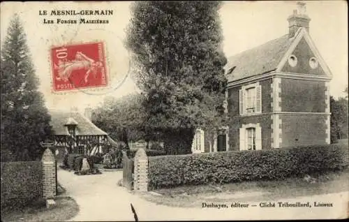 Ak Lisieux Calvados, Mesnil Germain, les Forges Maizieres