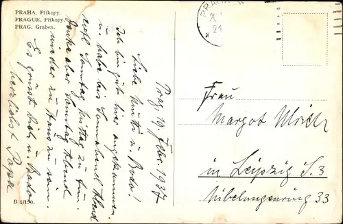 Ak Praha Prag, Prikopy, Graben, Straßenpartie, Kaufhaus