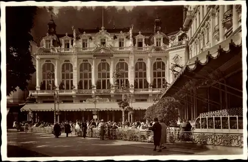 Ak Karlovy Vary Karlsbad Stadt, Cafe Pupp