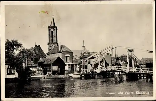 Ak Loenen aan de Vecht Utrecht, Klapbrug