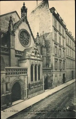 Ak Paris VIII., Chapelle Anglaise et Consulat d'Angleterre