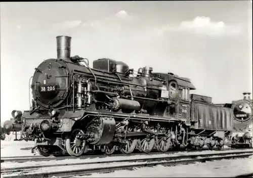 Ak Deutsche Eisenbahn, Personenzuglokomotive der sächsischen Staatsbahn, Tender No. 38 205