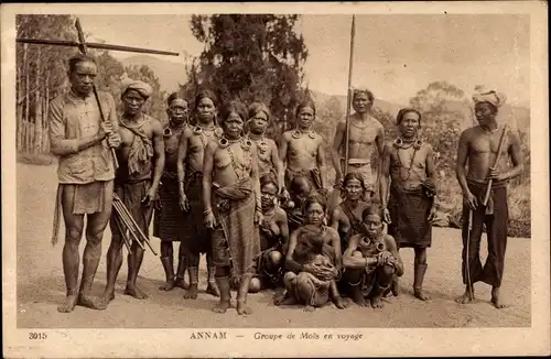 Ak  Annam Vietnam, Groupe de Mois en voyage, Vietnamesen