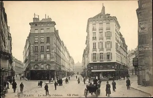 Ak Paris VI., La Rue de l'Odeon