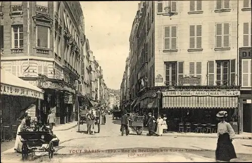 Ak Paris III., Rue de Bretagne a la Rue de Turenne