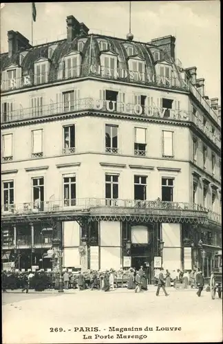 Ak Paris I., Magasins du Louvre, La Porte Marengo