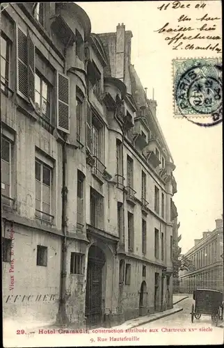 Ak Paris VI., Hotel Cramault, Rue Hautefeuille