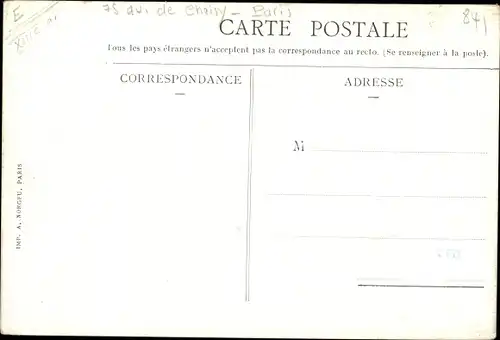 Ak Paris XIII., Chocolaterie Lombart, Vue de l'Usine, 75 Avenue de Choisy