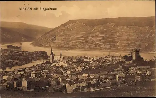 Ak Bingerbrück Bingen am Rhein, Gesamtansicht