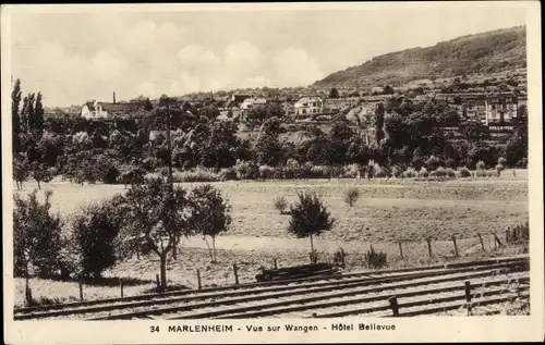 Ak Marlenheim Elsass Bas Rhin, Hotel Bellevue