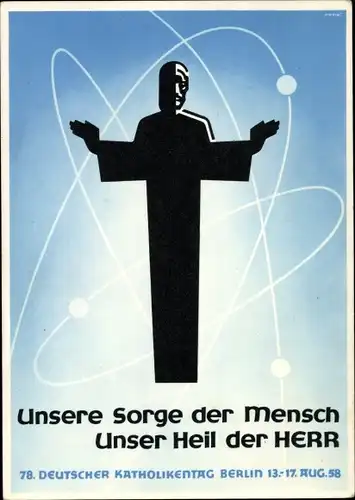 Ak Berlin Charlottenburg, 78. Deutscher Katholikentag 1958