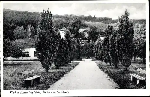 Ak Bad Bodendorf Ahr Sinzig am Rhein, Partie am Badehaus