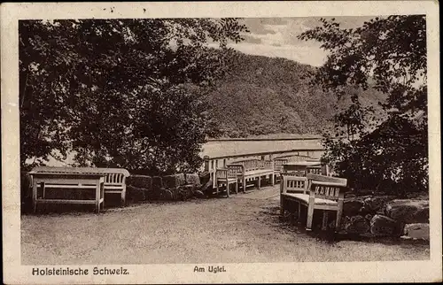 Ak Eutin in Ostholstein, Am Ukleisee, Uglei See, Sitzbänke