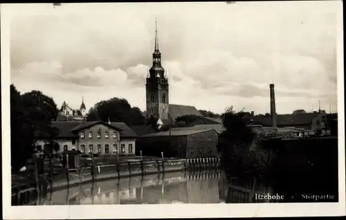 Ak Itzehoe in Holstein, Störpartie, Kirche