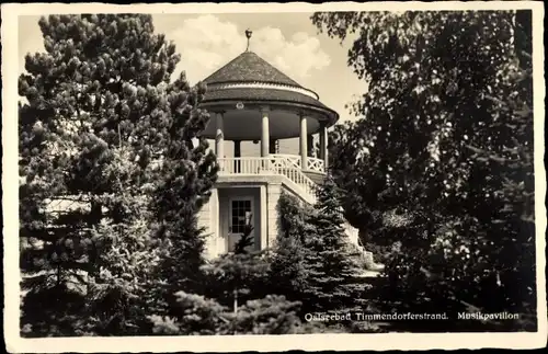 Ak Timmendorfer Strand in Ostholstein, Blick auf den Musikpavillon