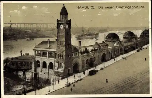 Ak Hamburg Mitte Altstadt, die neuen Landungsbrücken