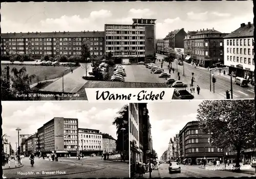 Ak Wanne Eickel Herne im Ruhrgebiet, Hauptstraße, Stadt Sparkasse