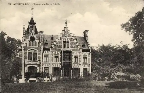 Ak Oudenaarde Audenarde Ostflandern, Chateau du Baron Liedts