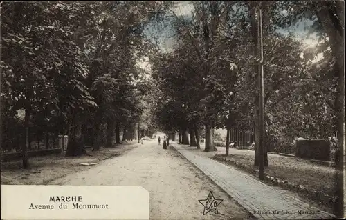 Ak Marche en Famenne Wallonien Luxemburg, Avenue du Monument