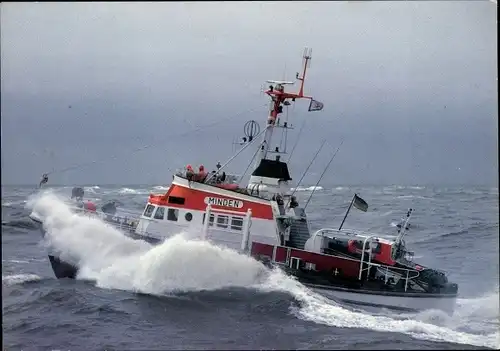 Ak Seenotkreuzer Minden mit Tochterboot, Deutsche Gesellschaft zur Rettung Schiffbrüchiger
