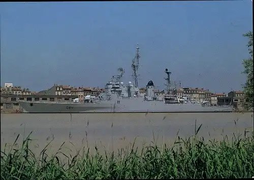 Ak Französisches Kriegsschiff, Croiseur Colbert, Bordeaux Gironde, Quai des Chartrons