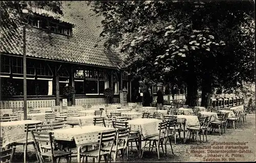 Ak Kiel in Schleswig Holstein, Forstbaumschule, Terrasse